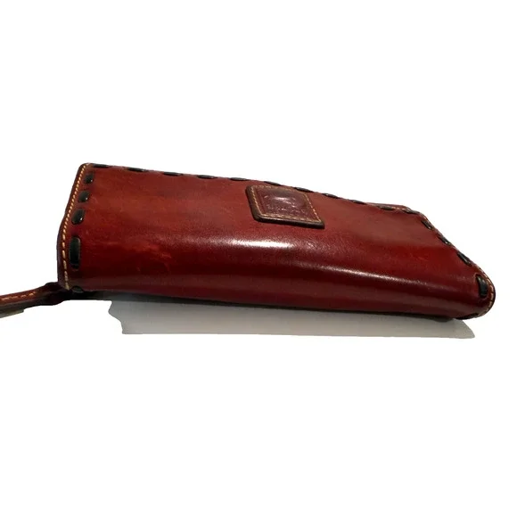 Dooney & Bourke Florentine Continental Clutch Wallet 9Y507 Red PREOWNED - Picture 4 of 10